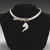 Silver with sterling mesh collar Silver with sterling mesh collar
